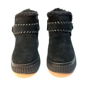 Easy Spirit Women's Brendan Cozy Waterproof Side Zip Booties Black Size 6.5M NWT